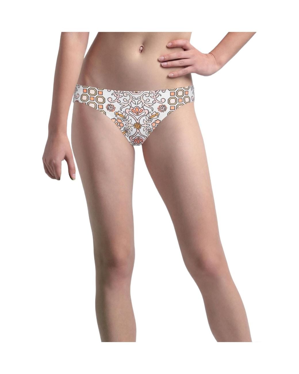Tory Burch White Floral Bikini Bottom