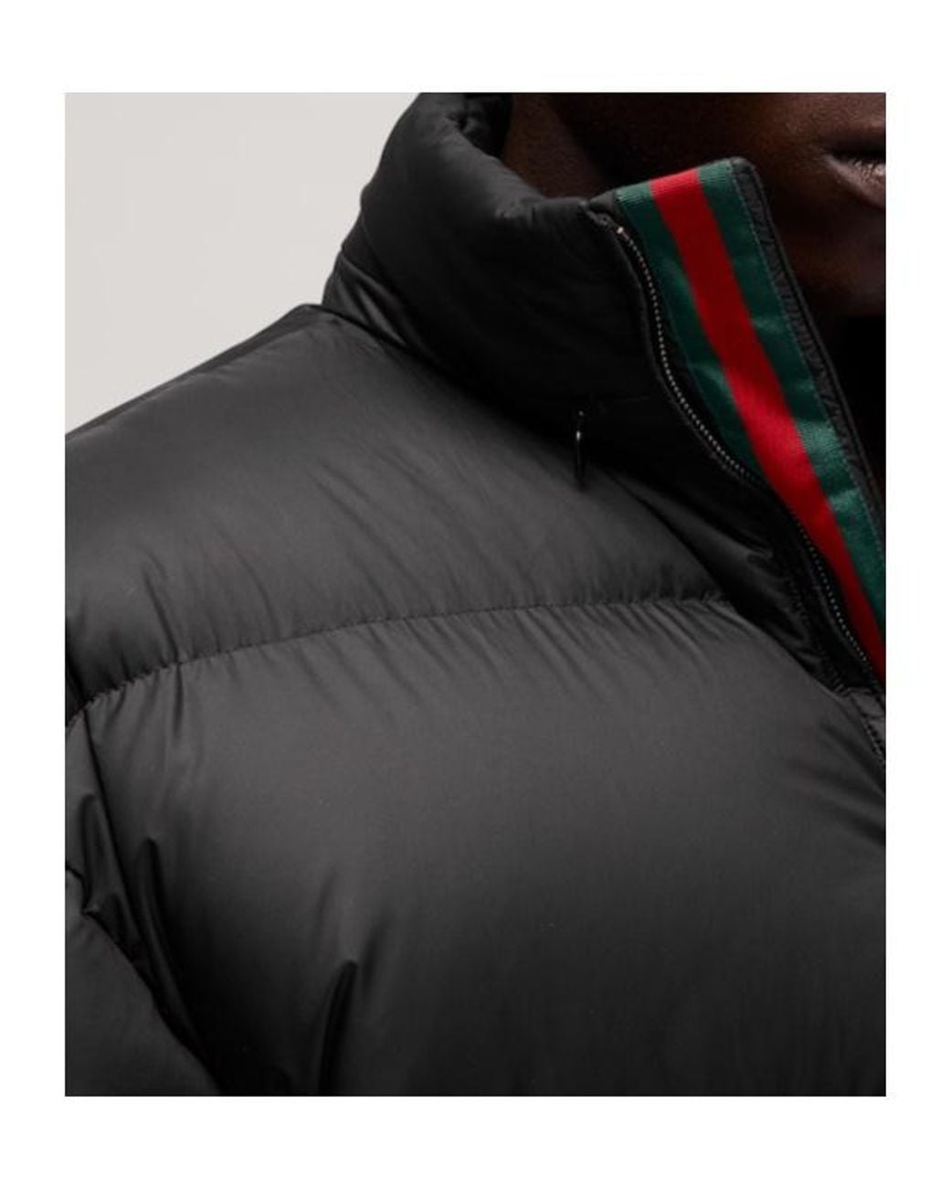 Gucci Black Lightweight Padded Zip Jacket for men