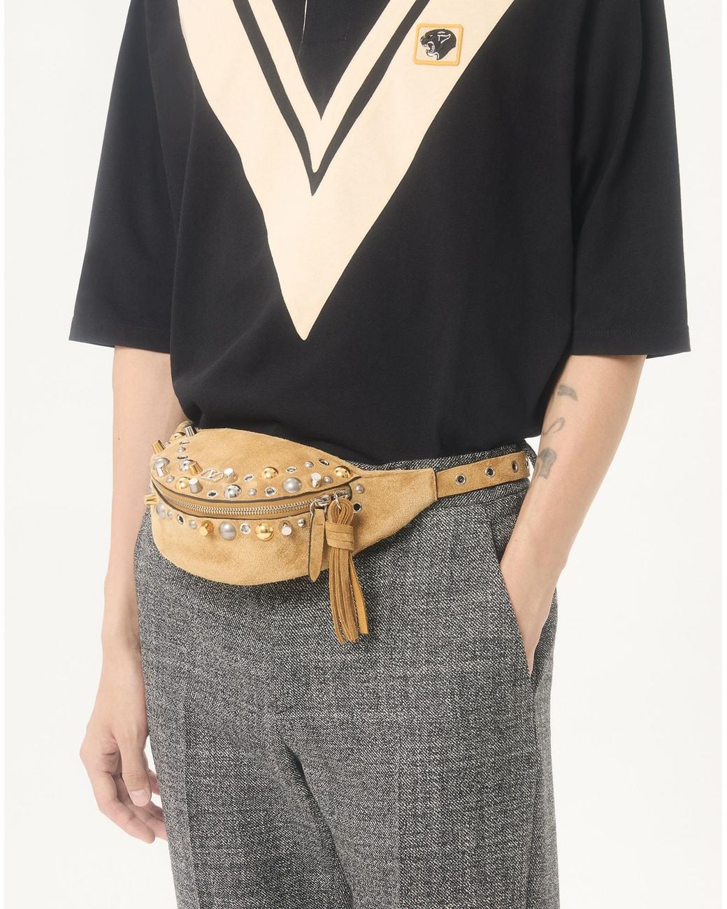 Valentino Black Embroidered Short-Sleeved Polo Shirt for men