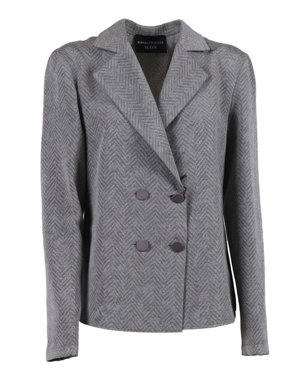 Emporio Armani Gray Double Breasted Blazer