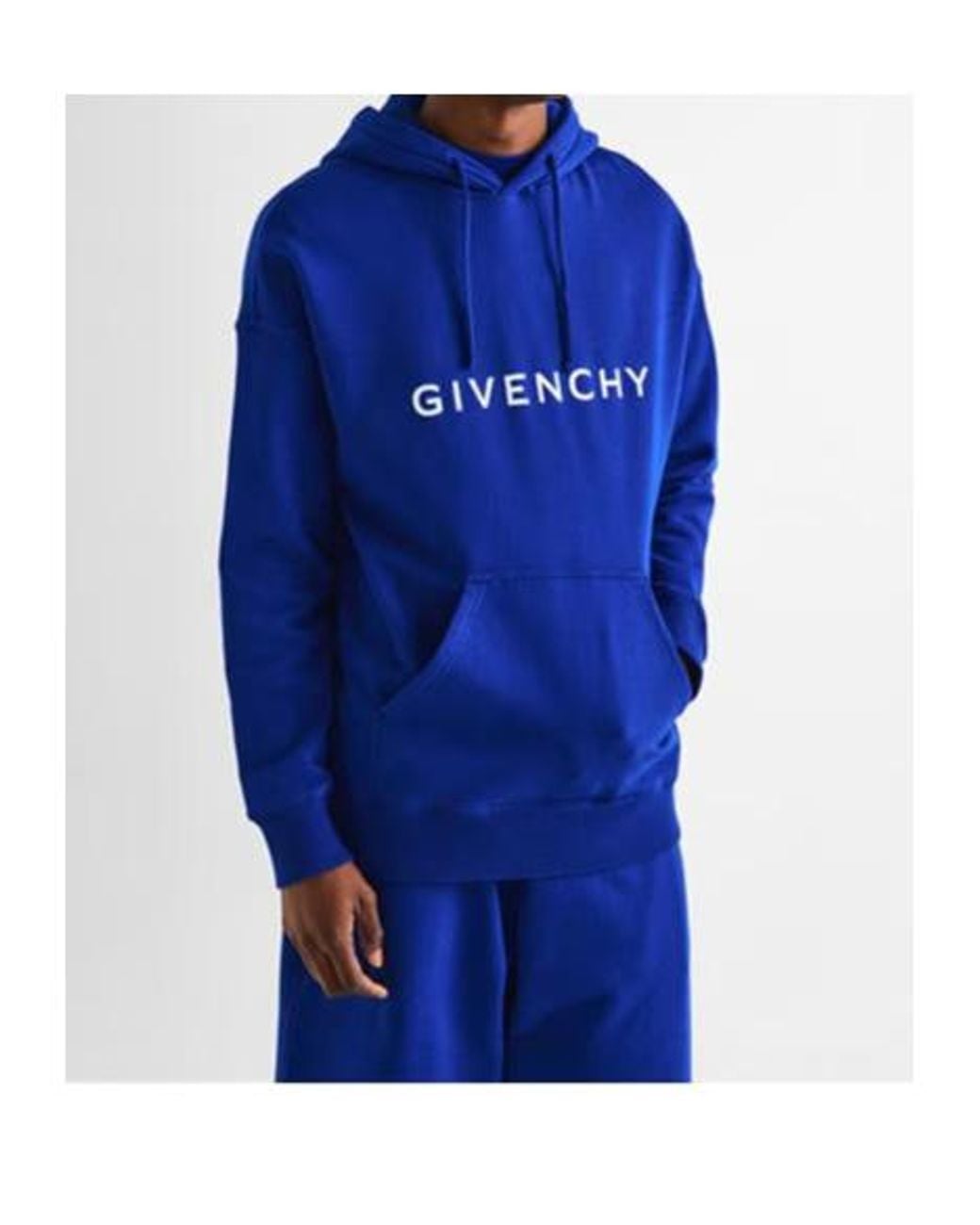 Givenchy Blue Hooded Sweatshirt for men