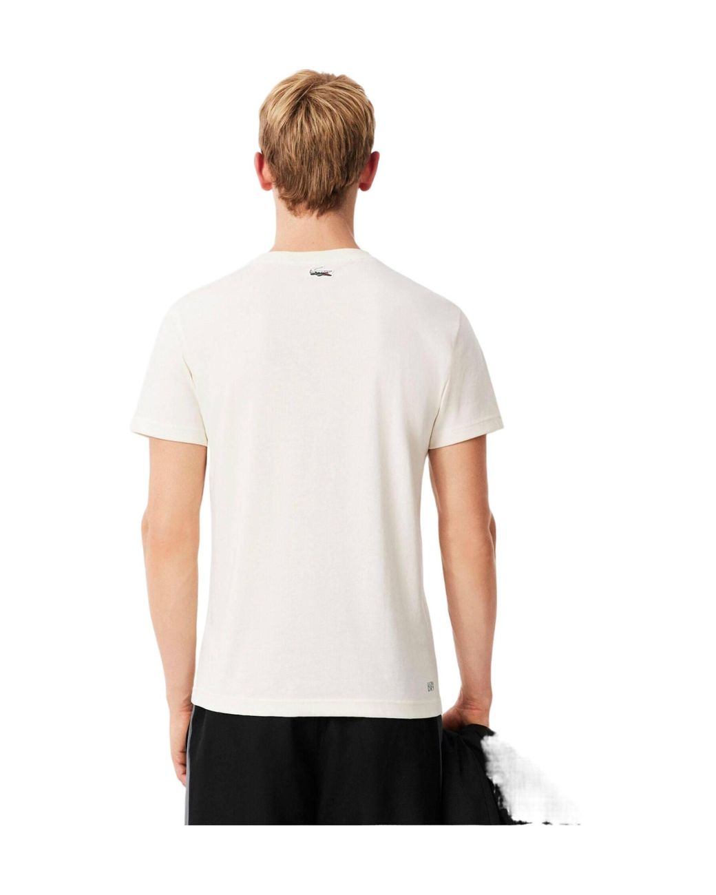 Lacoste White Crewneck Shortsleeve Tshirt for men