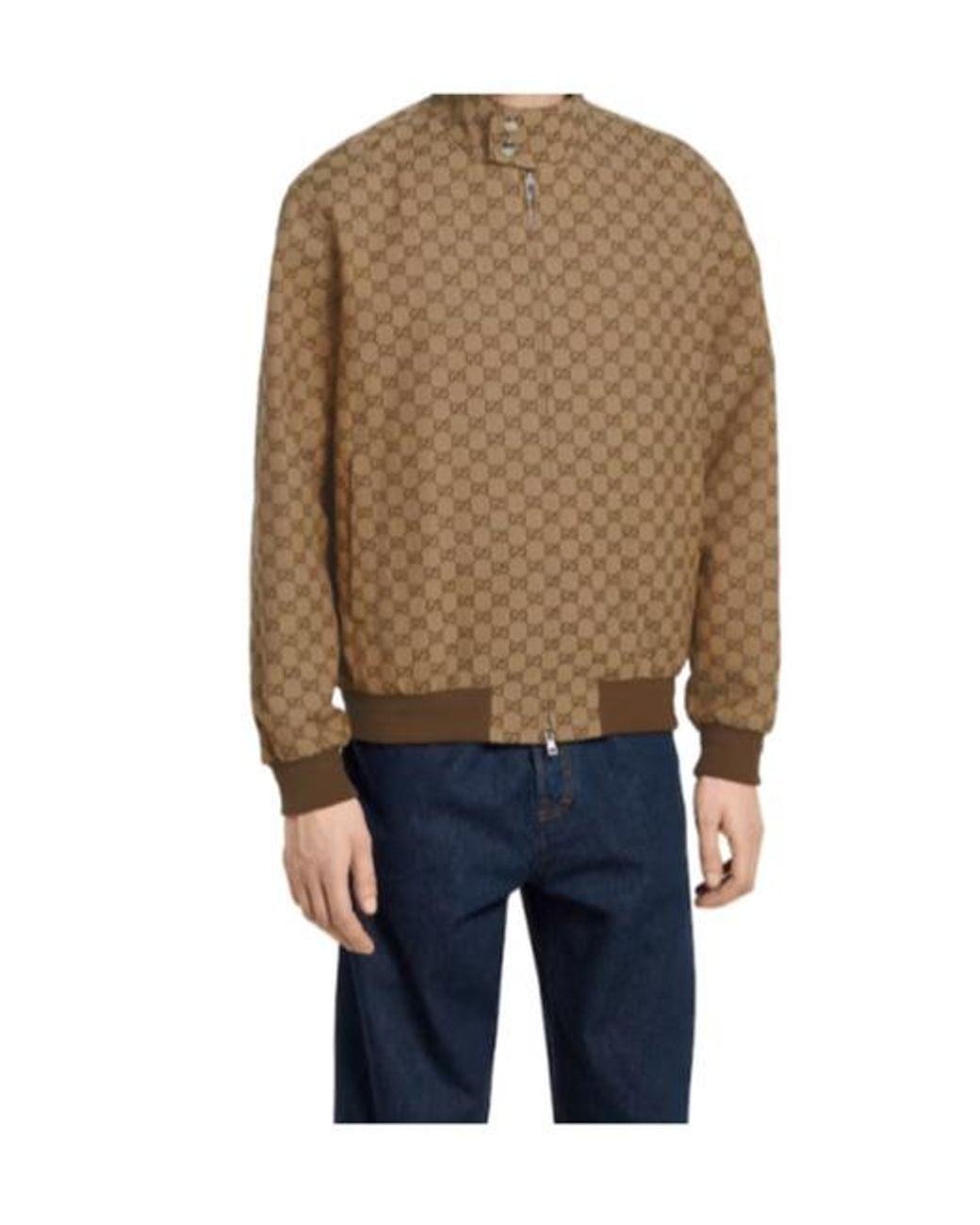 Gucci Natural Gg Fabric Jacket for men