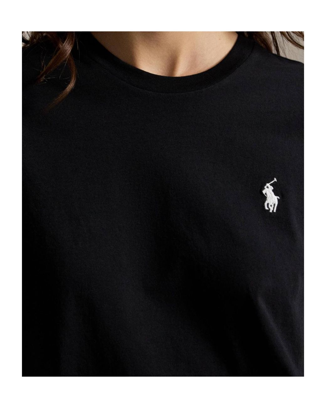 Polo Ralph Lauren Black Ralph Lauren Logo Crew-Neck T-Shirt