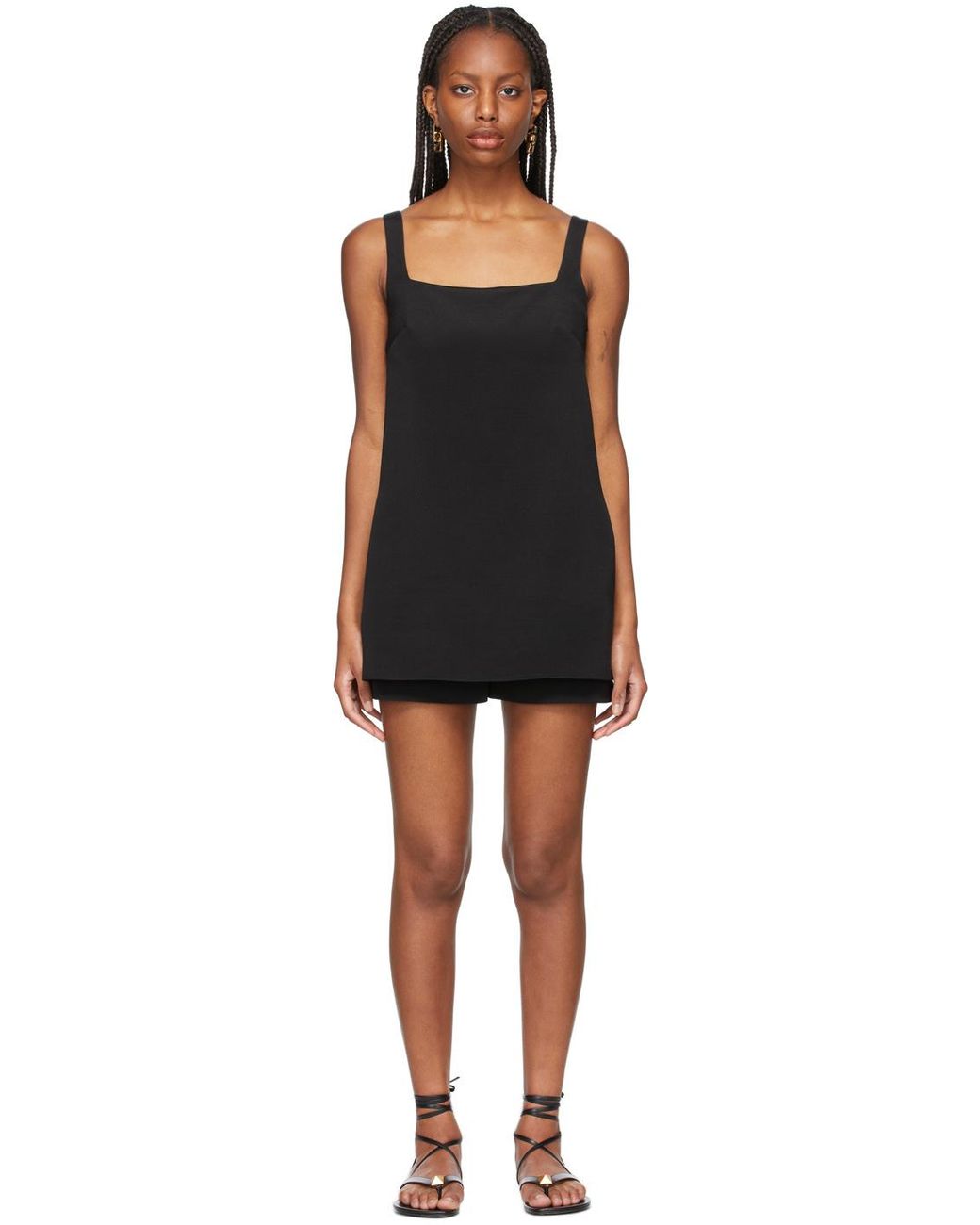 Valentino Black Sleeveless Playsuit
