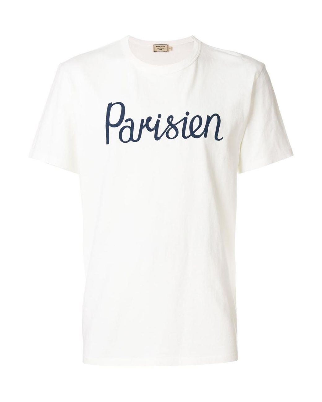 Maison Kitsuné White Parisien Printed T-Shirt for men
