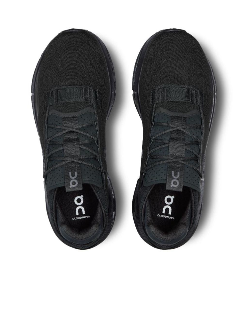 On Shoes Black Cloudnova 2 Mesh Running Shoes