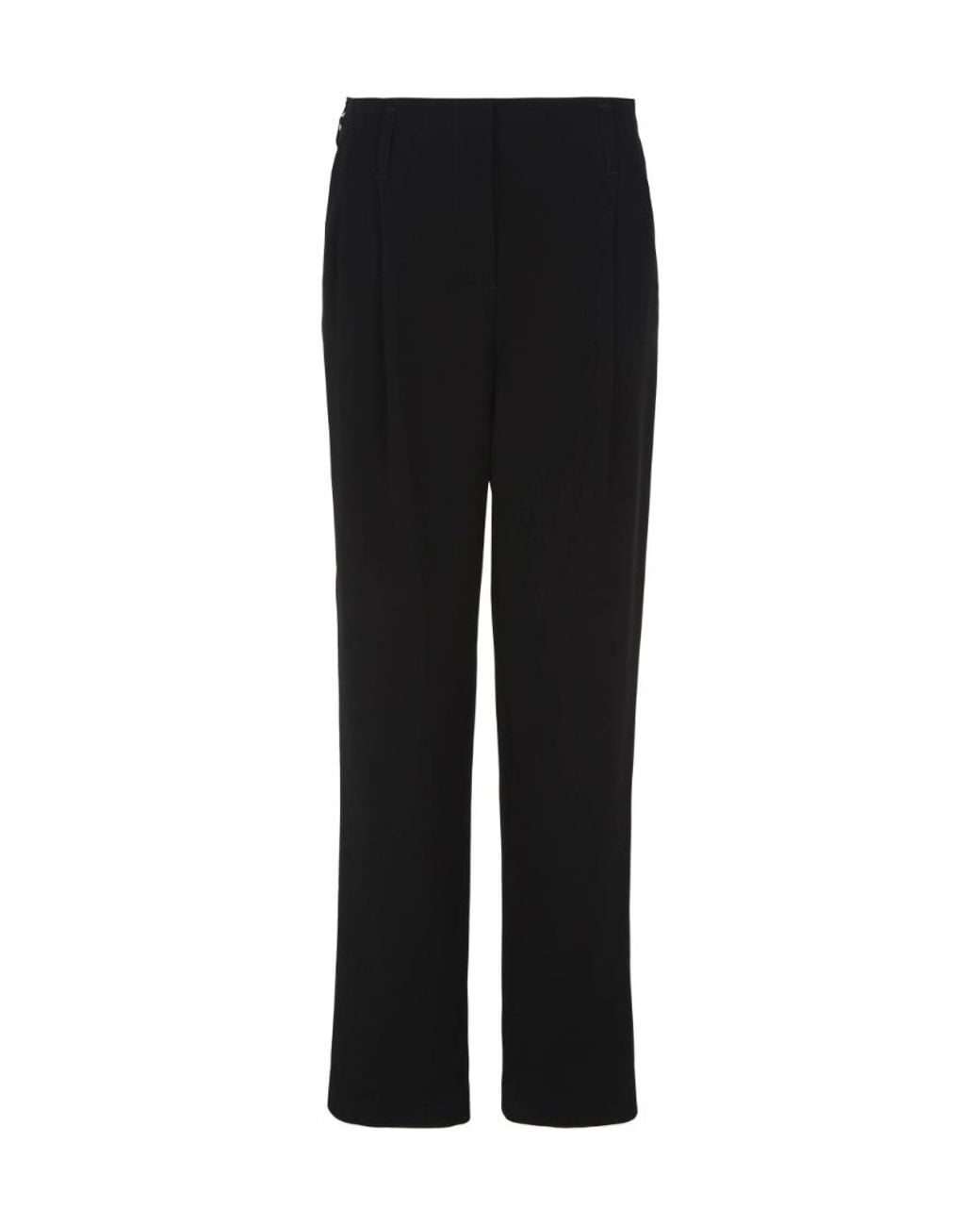 Giorgio Armani Black Belt Ring Casual Pants