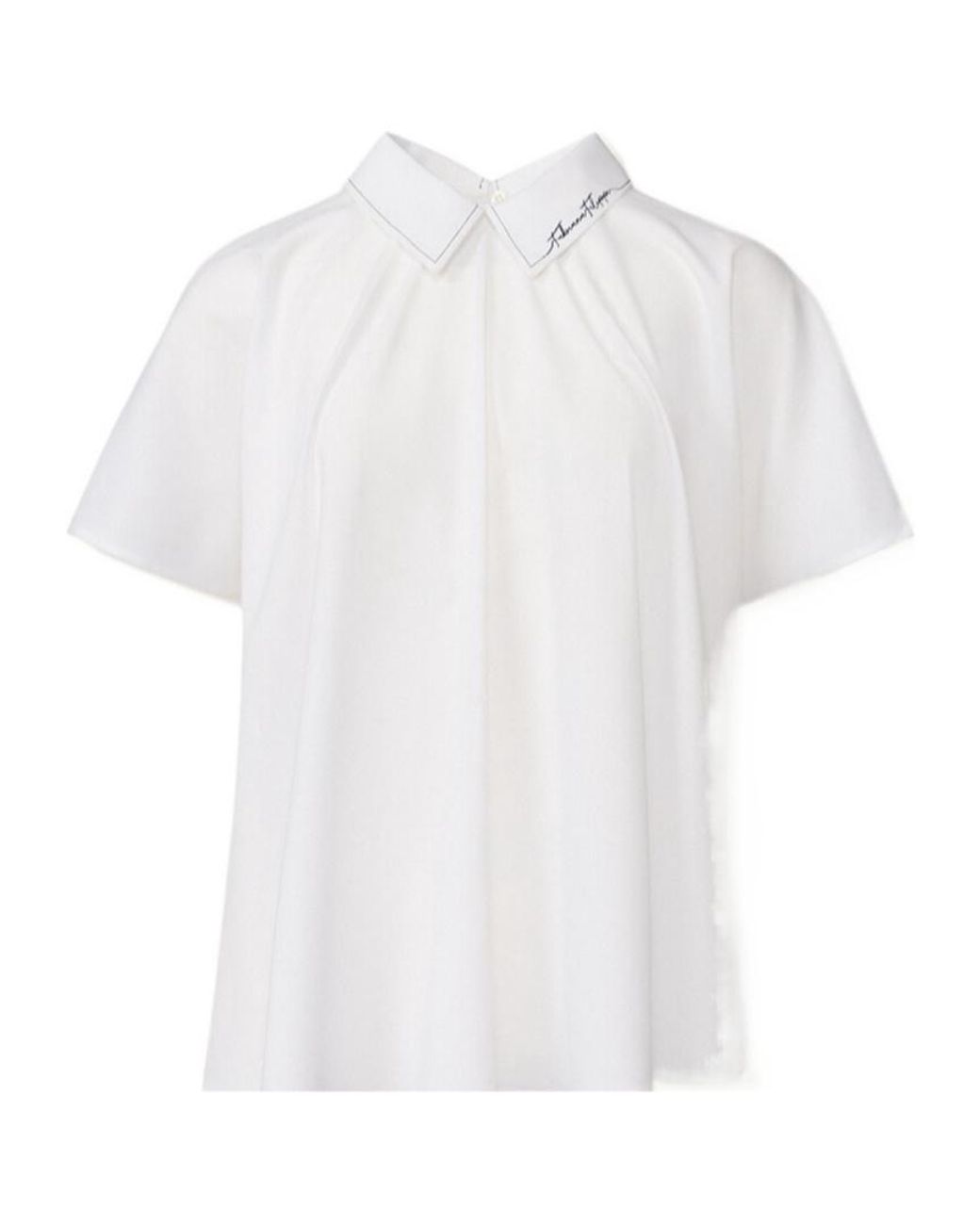 Fabiana Filippi White Short-Sleeved Shirt