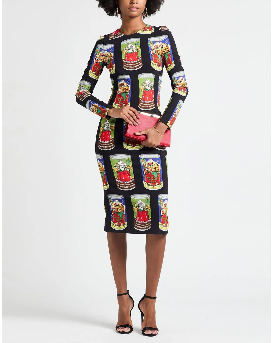 Dolce & Gabbana White Fitted Colorful Dress
