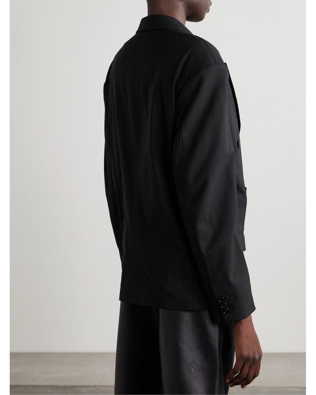 Isabel Marant Black Double-Breasted Tailored Blazer
