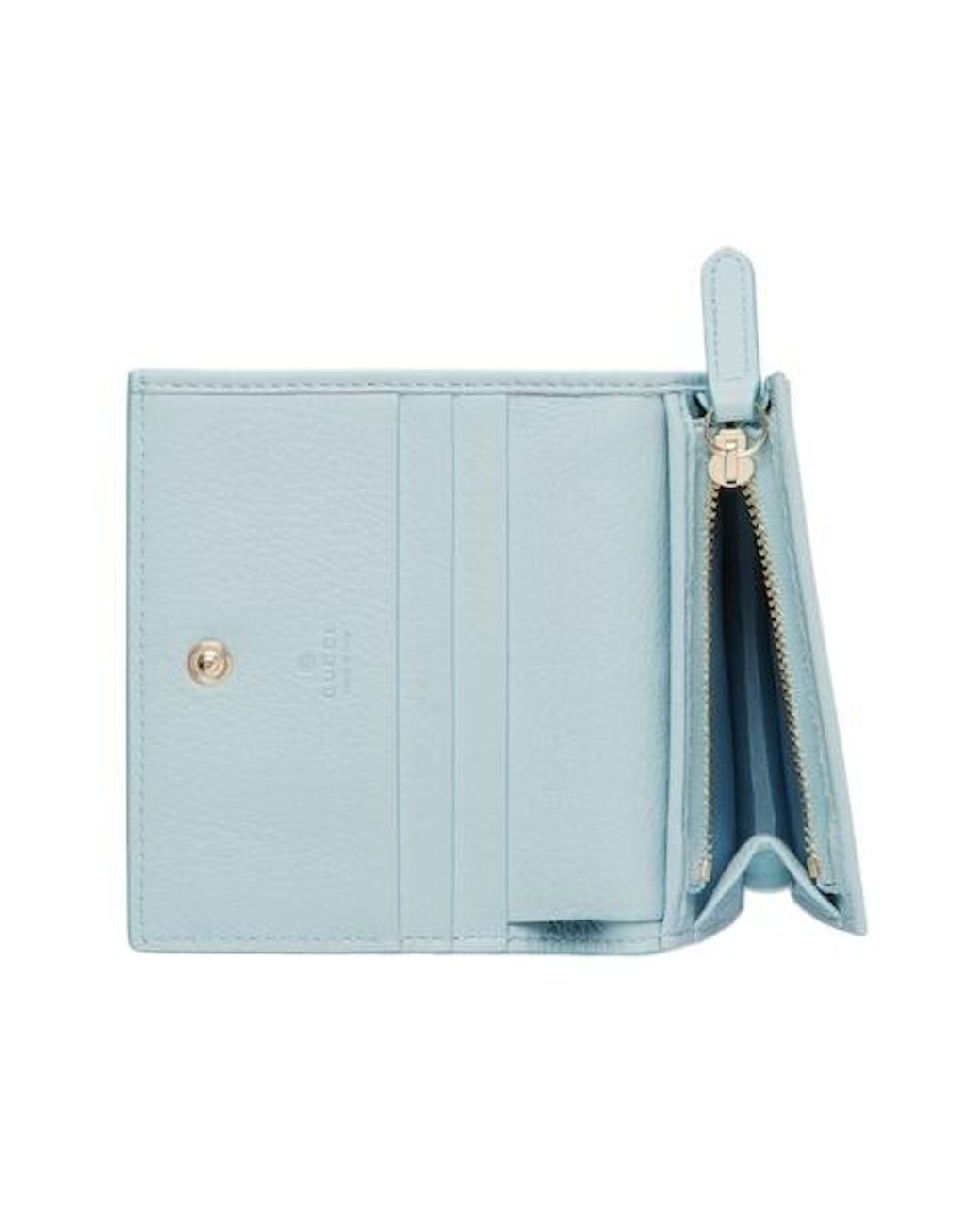 Gucci Blue Gg Emblem Mini Wallet