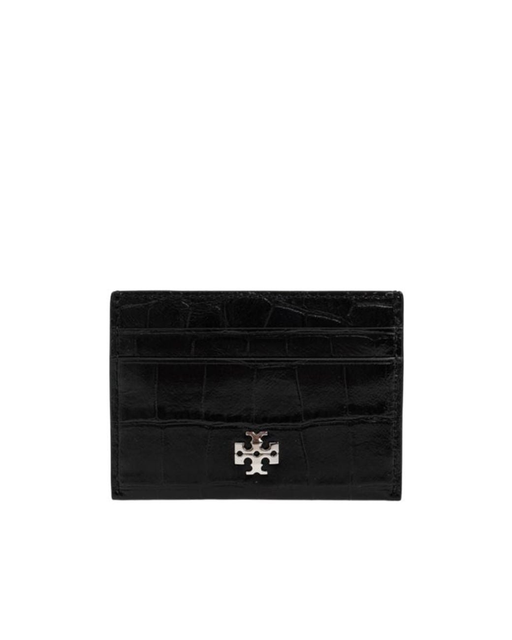 Tory Burch Black Leather Card Holder