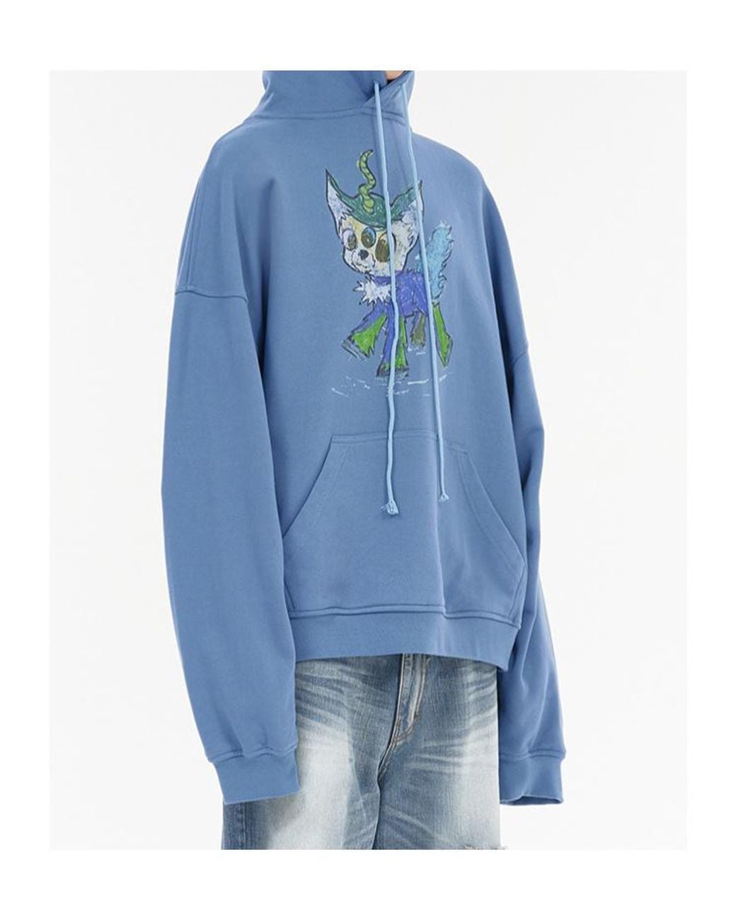 we11done Blue Long Sleeve Sweatshirt for men