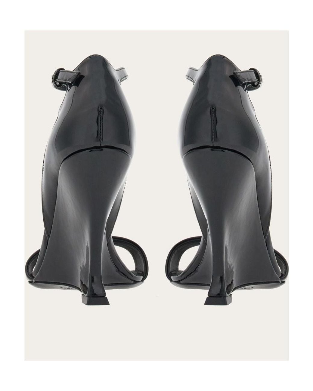 Ferragamo Blue Open-Toe Sandals