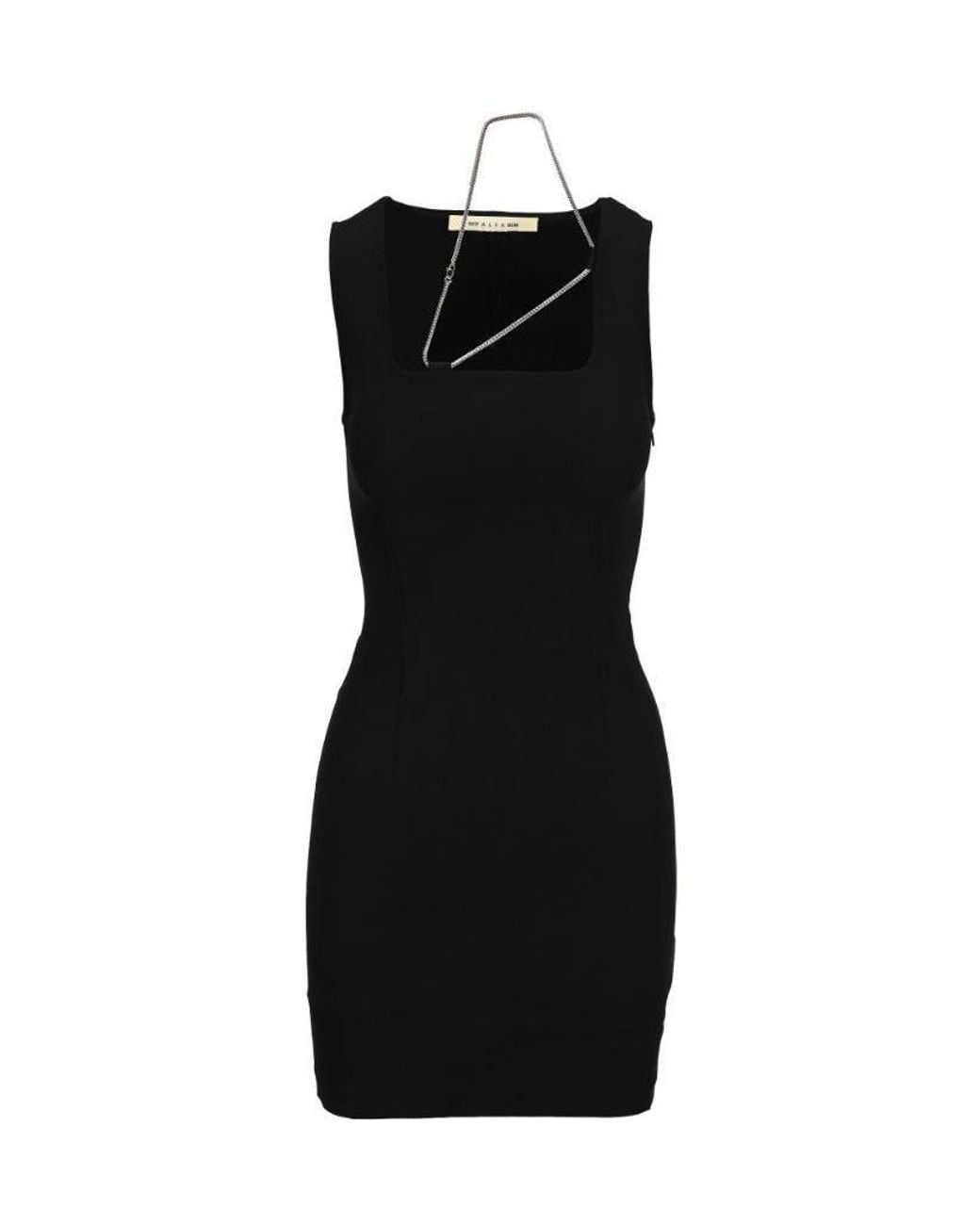 1017 ALYX 9SM Black Chain Detail Sleeveless Dress