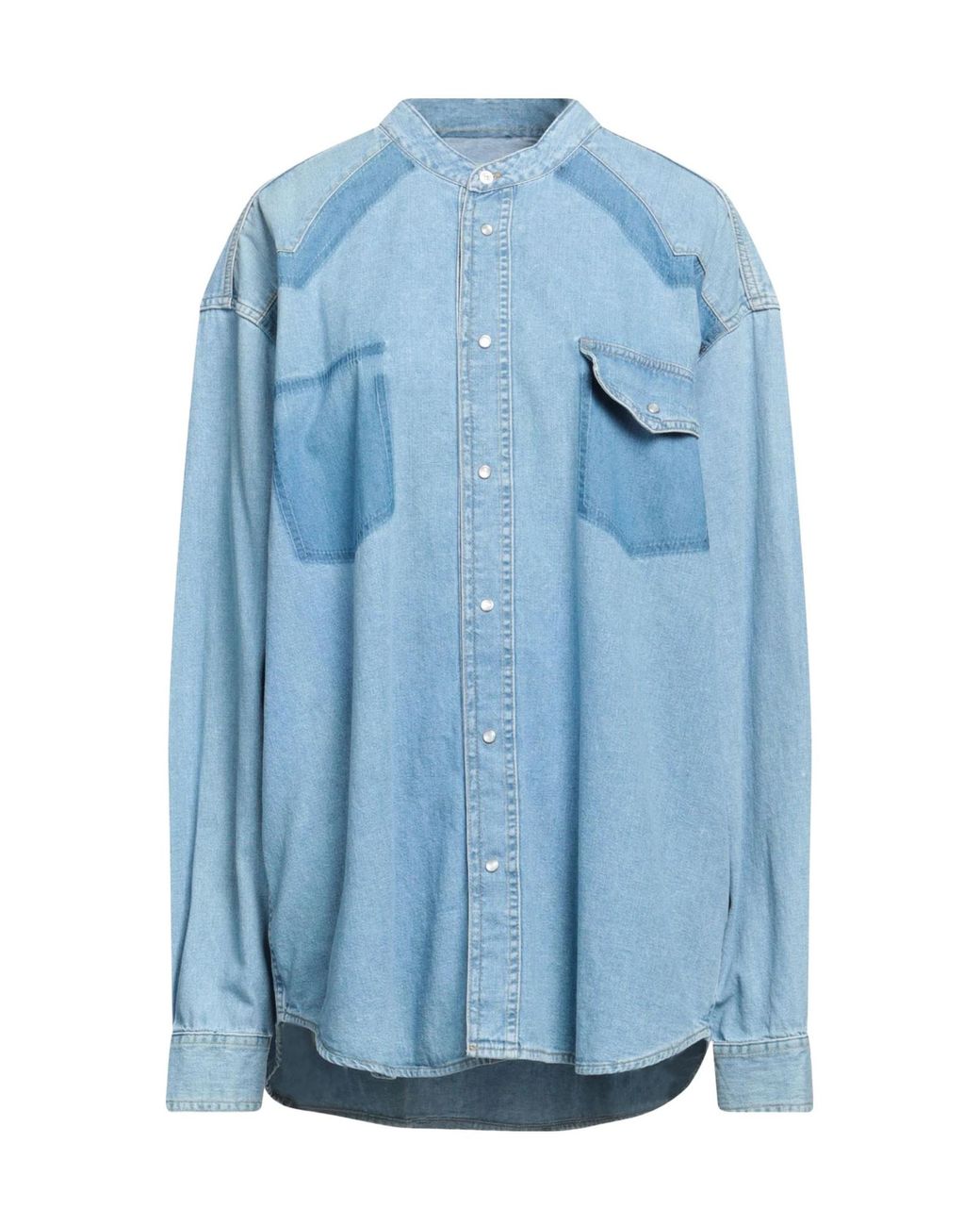 Maison Margiela Blue Light Wash Denim Shirt