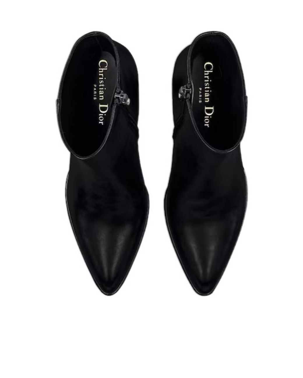 Dior Black Christian Pointed Toe Zip-Up Boots
