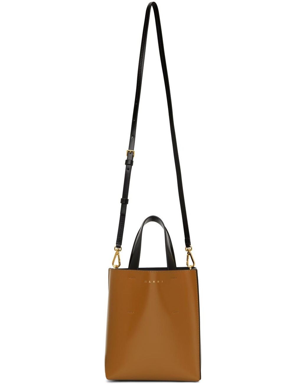 Marni Brown Museo Two-Toned Tote Bag