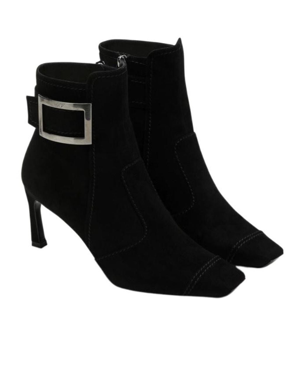 Roger Vivier Black Trompette Booties