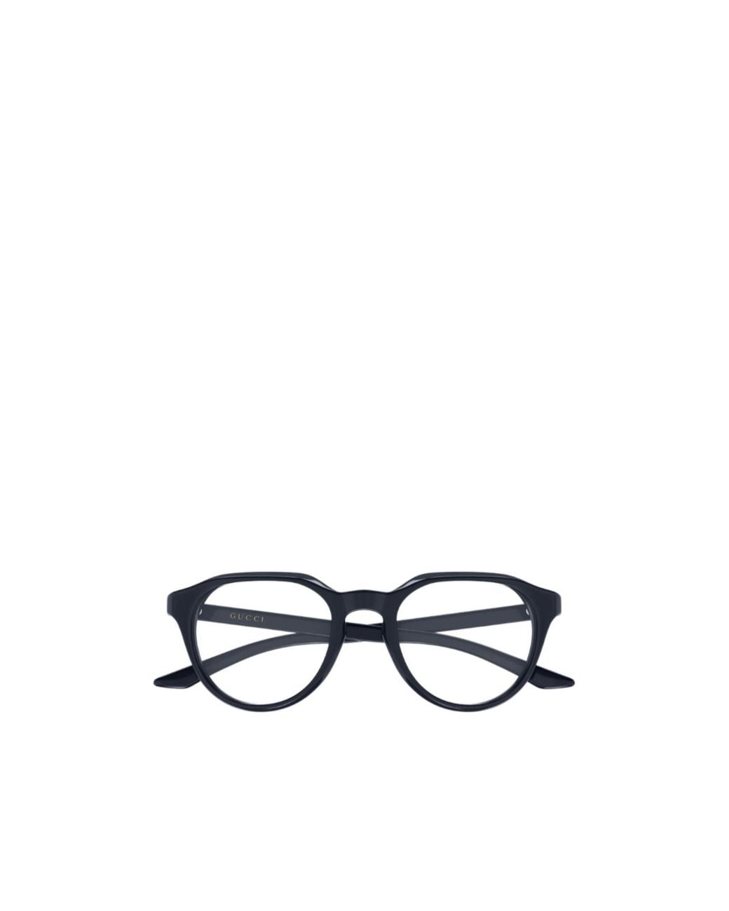 Gucci White Eyewear Oval Frame Glasses for men