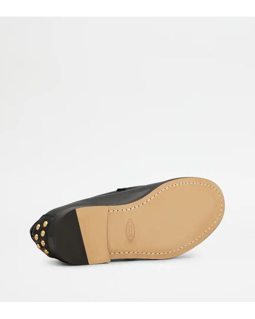 Tod's Black Slip-On Loafers