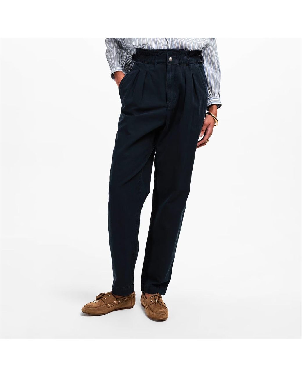 Isabel Marant Blue High Waist Casual Pants