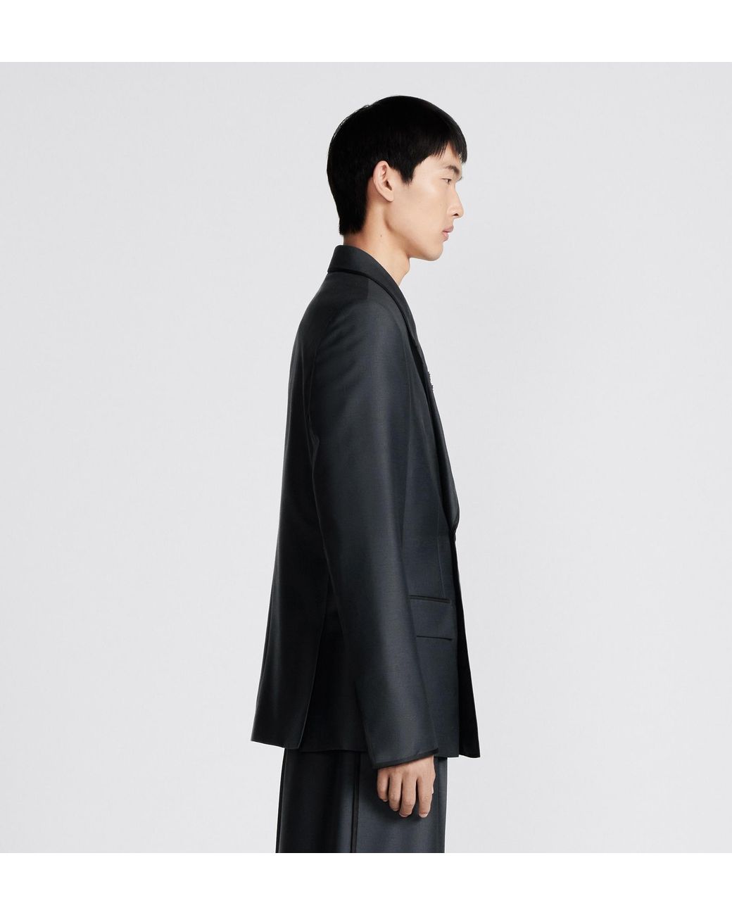 Dior Blue Homme Oblique Tailored Jacket for men