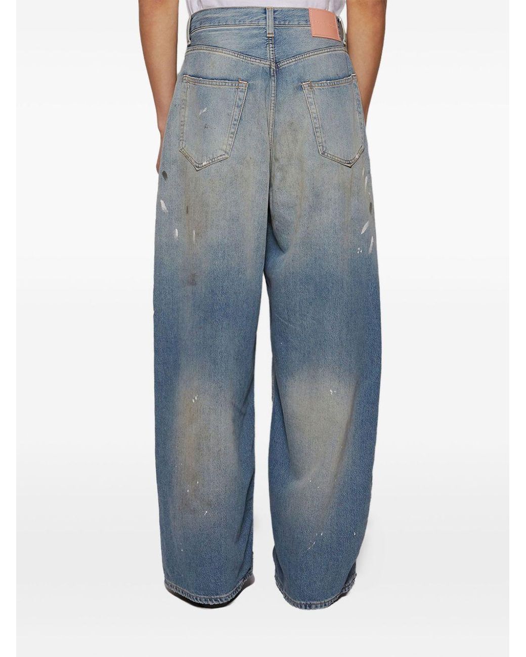 Acne Blue Denim Cotton Jeans