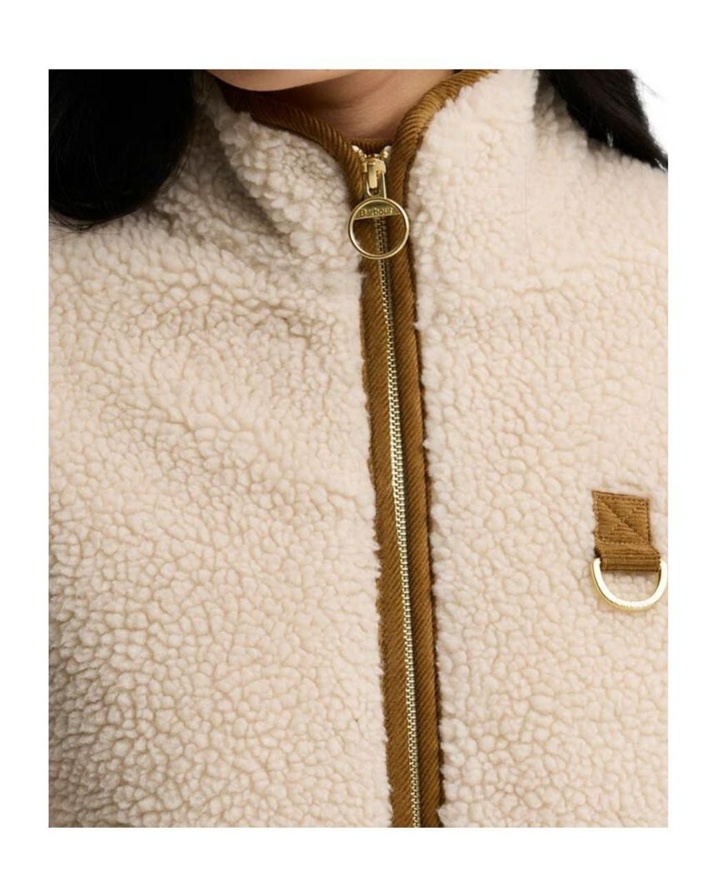 Barbour Natural Elenora Zip-Up Jacket