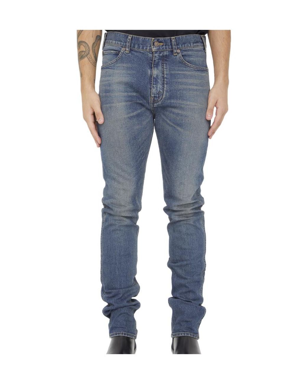 Céline Blue Skinny Jeans for men