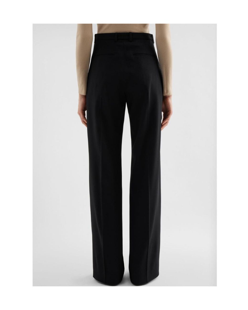 Jil Sander Black 162 Wide-Leg Pants