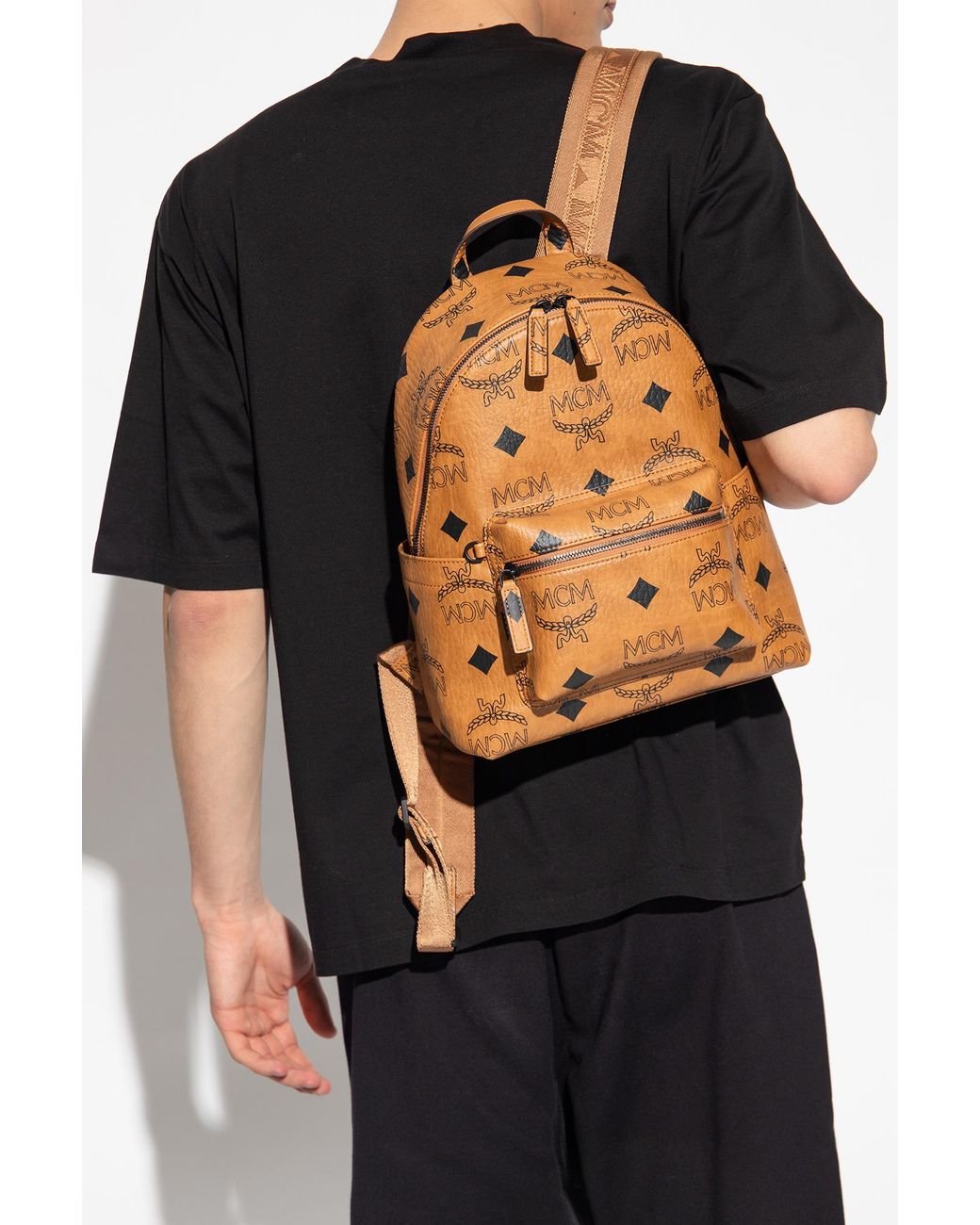 MCM Natural Small Stark Backpack for men