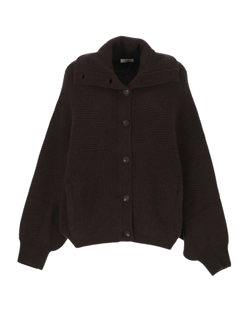 Brunello Cucinelli Black Cashmere Cardigan