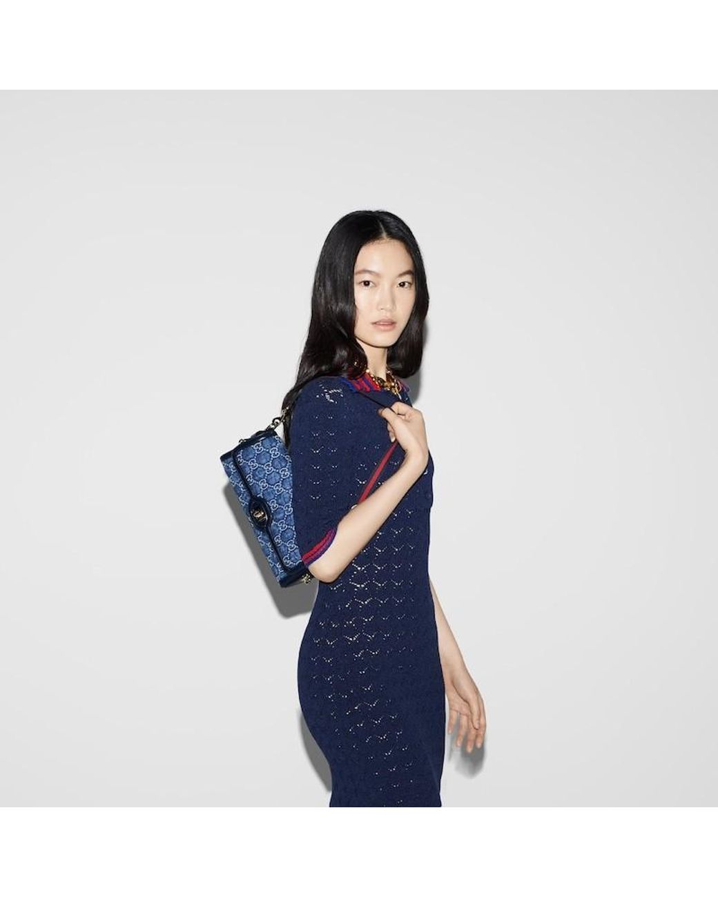 Gucci Blue Luce Small Shoulder Bag