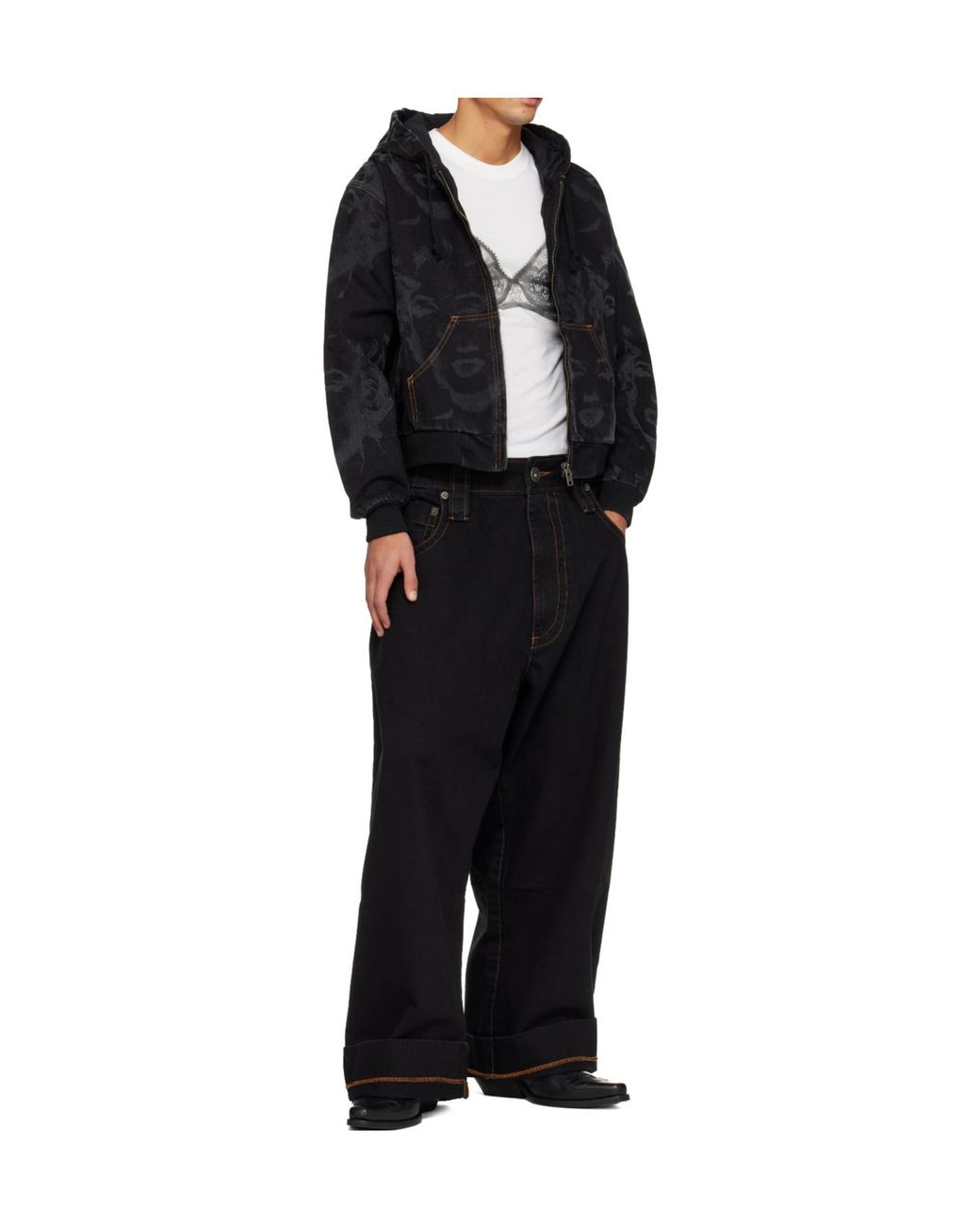 VAQUERA Black Marilyn Denim Jacket for men