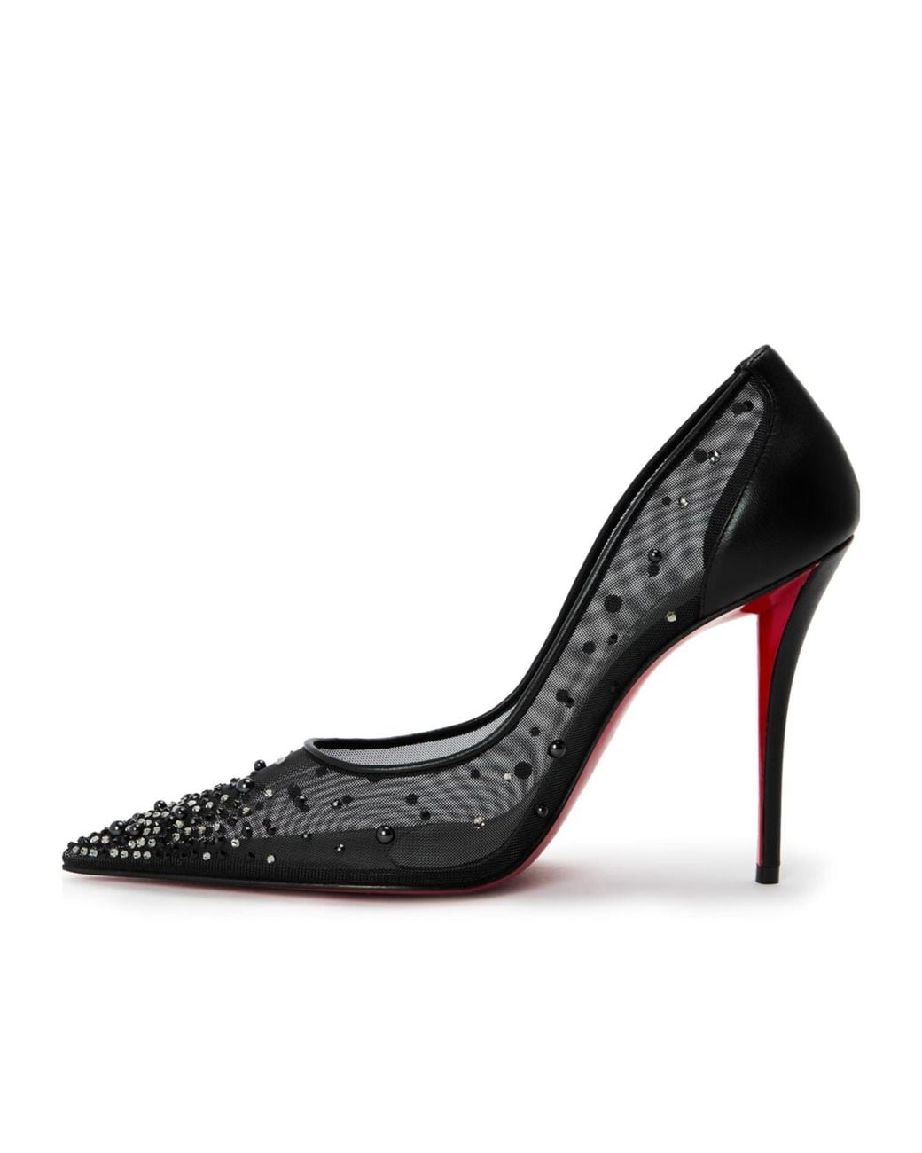 Christian Louboutin Black Pointed Toe Stilettos