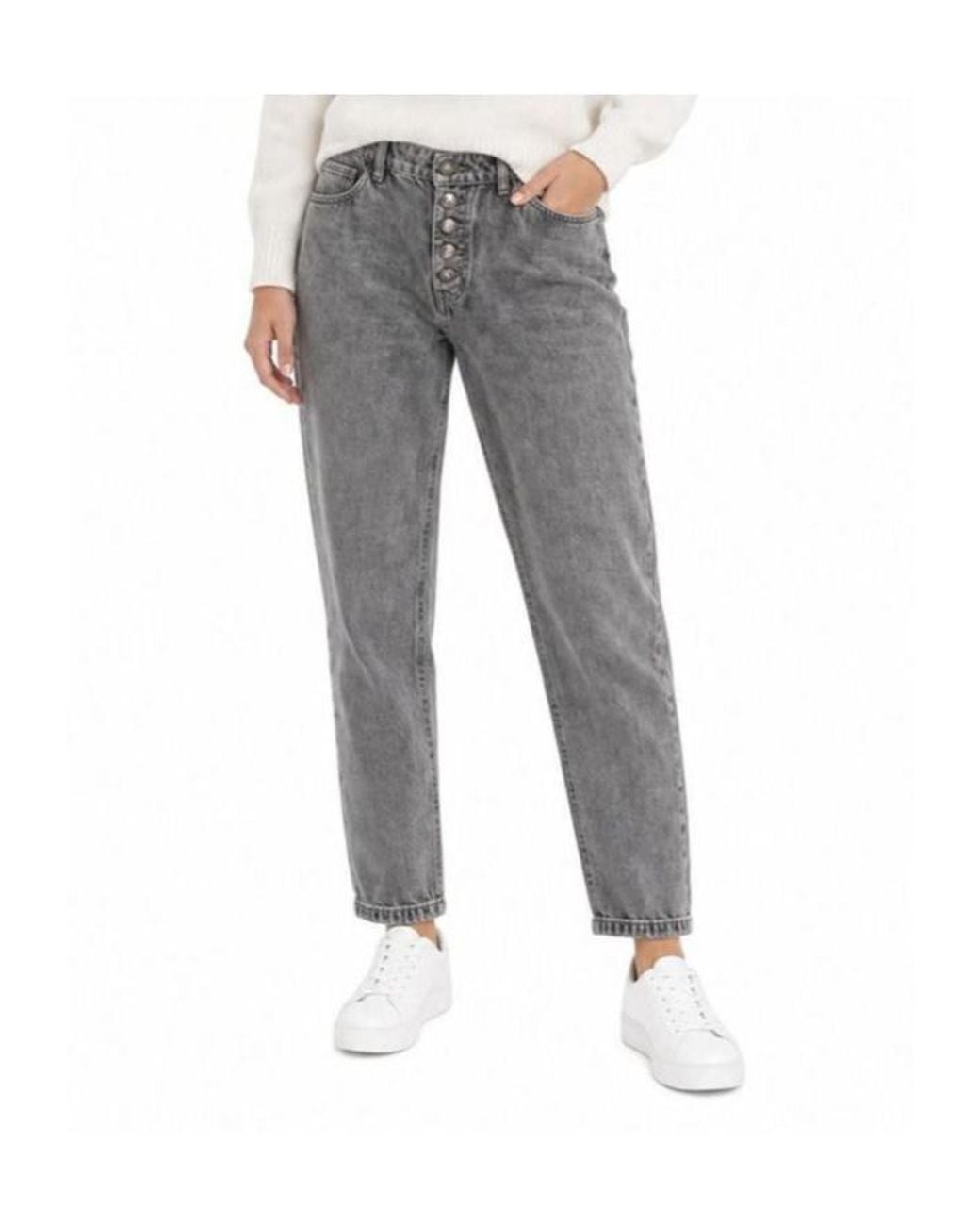 Dondup Gray Cropped Jeans