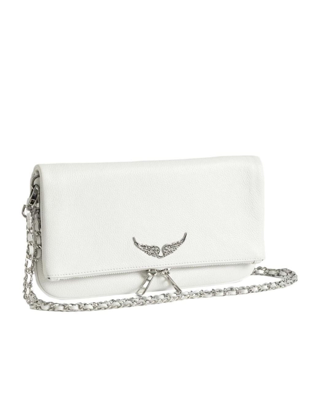 Zadig & Voltaire White Rock Chain Shoulder Bag