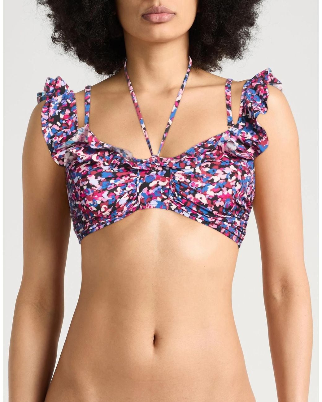 Isabel Marant Purple Colourful Bikini Top