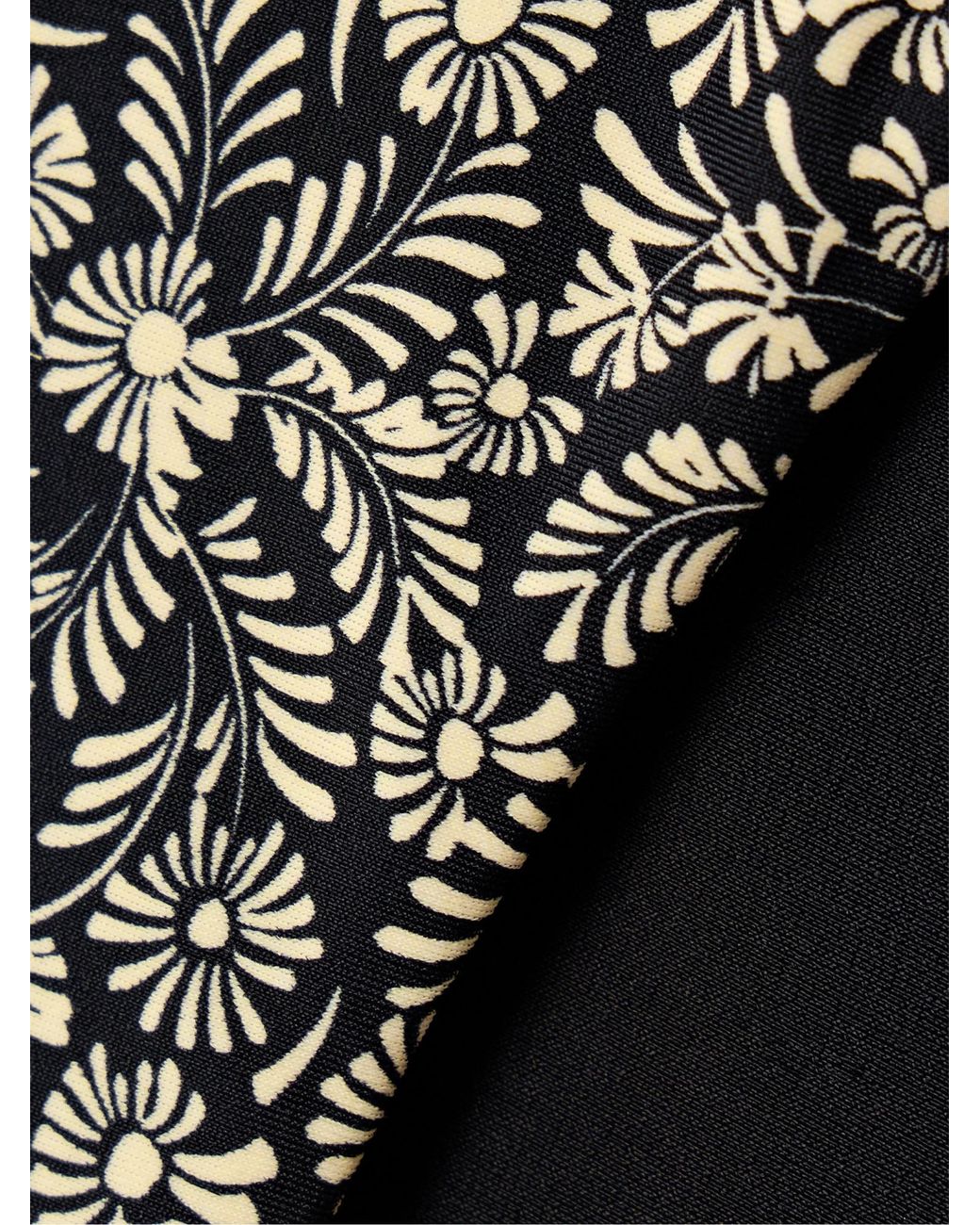 Matteau Black The String Floral-Print Recycled Bikini Briefs