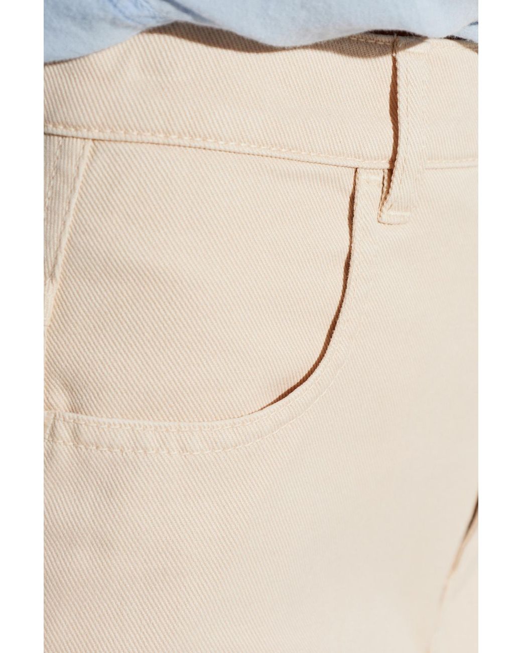 Isabel Marant White 'Faharia' Denim Skirt