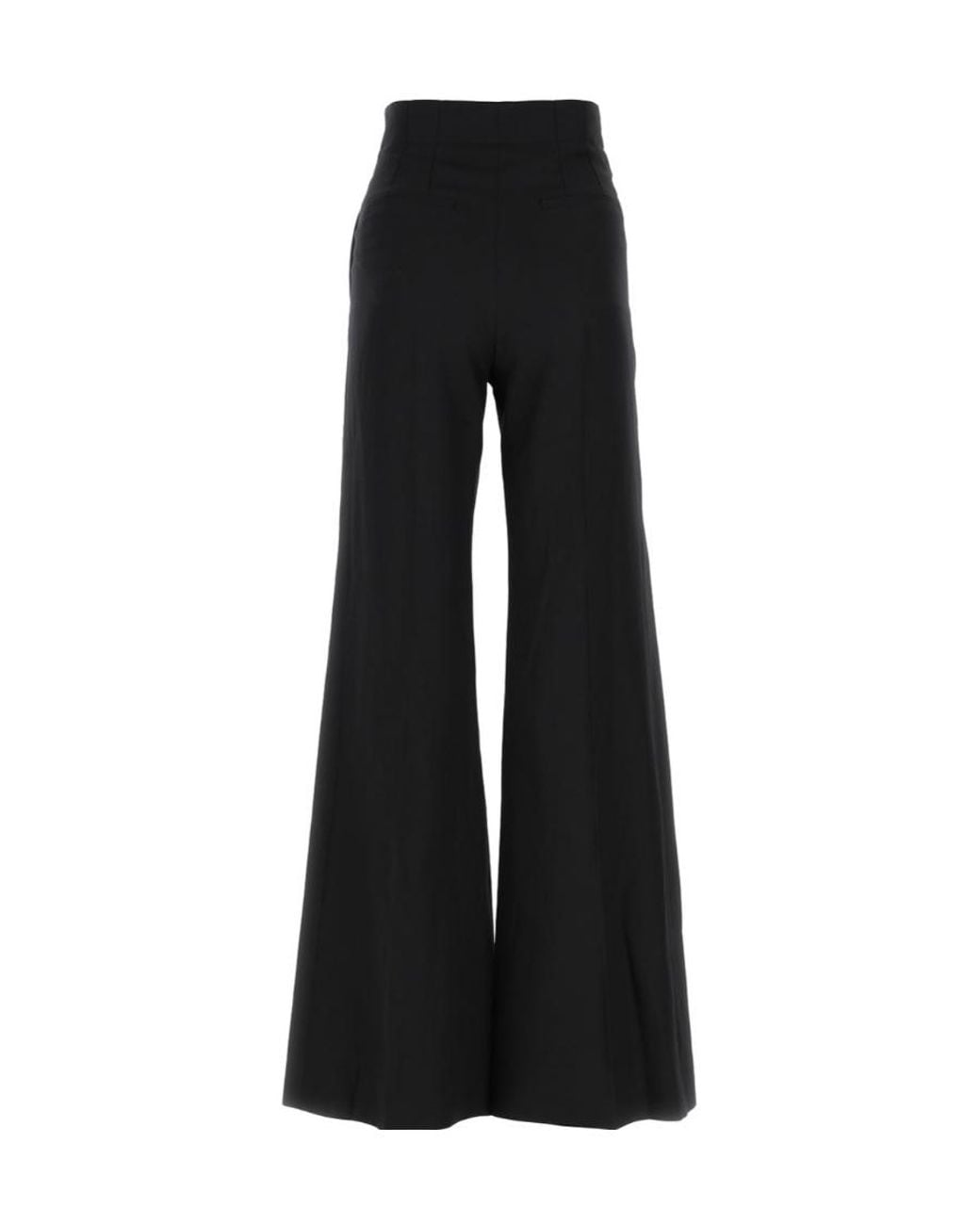 Chloé Black Logo Bell-Bottoms