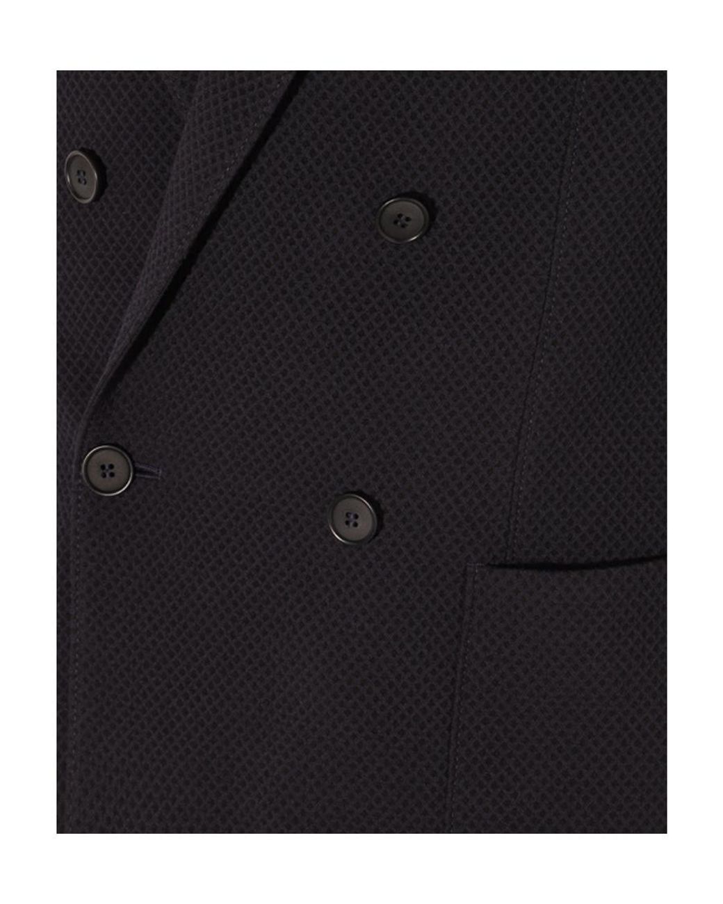 Giorgio Armani Blue Double-Breasted Jacket for men