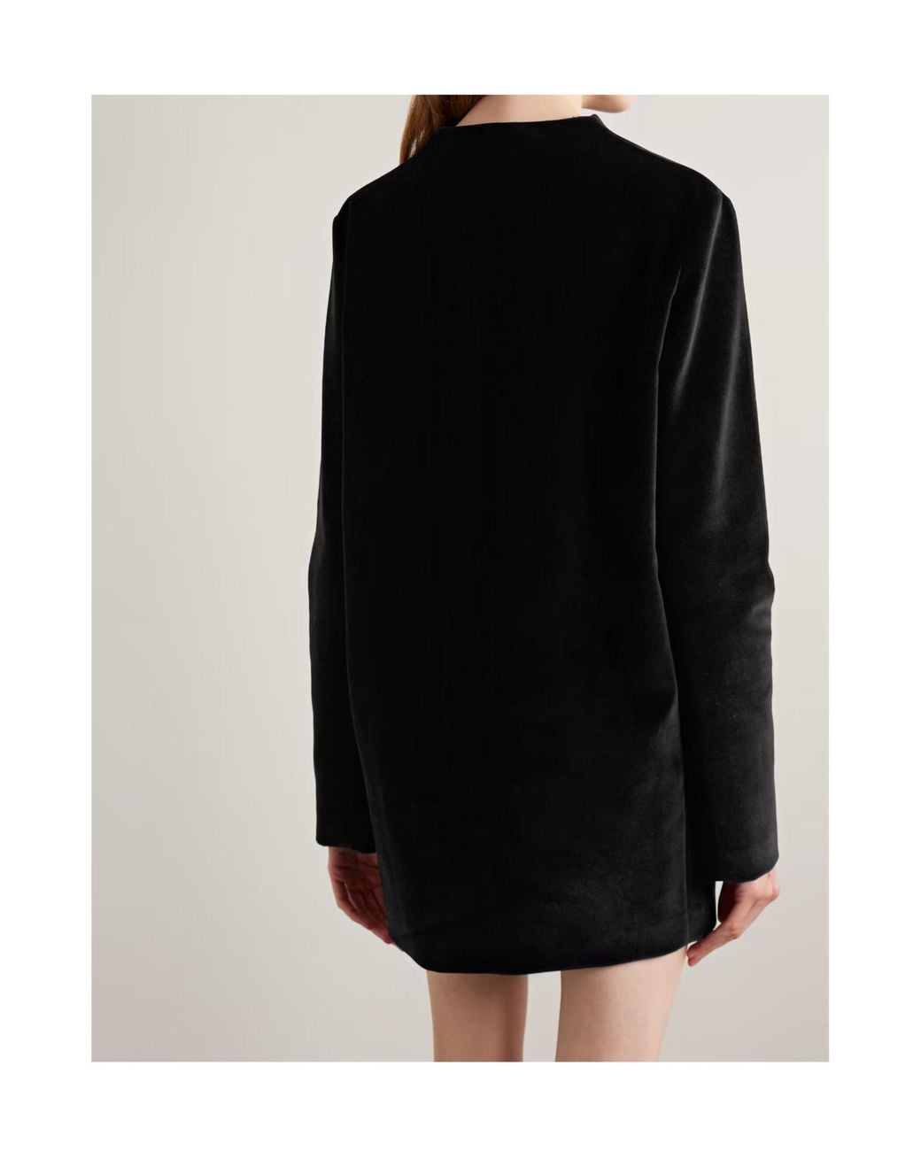 Khaite Black Long-Sleeved Dress