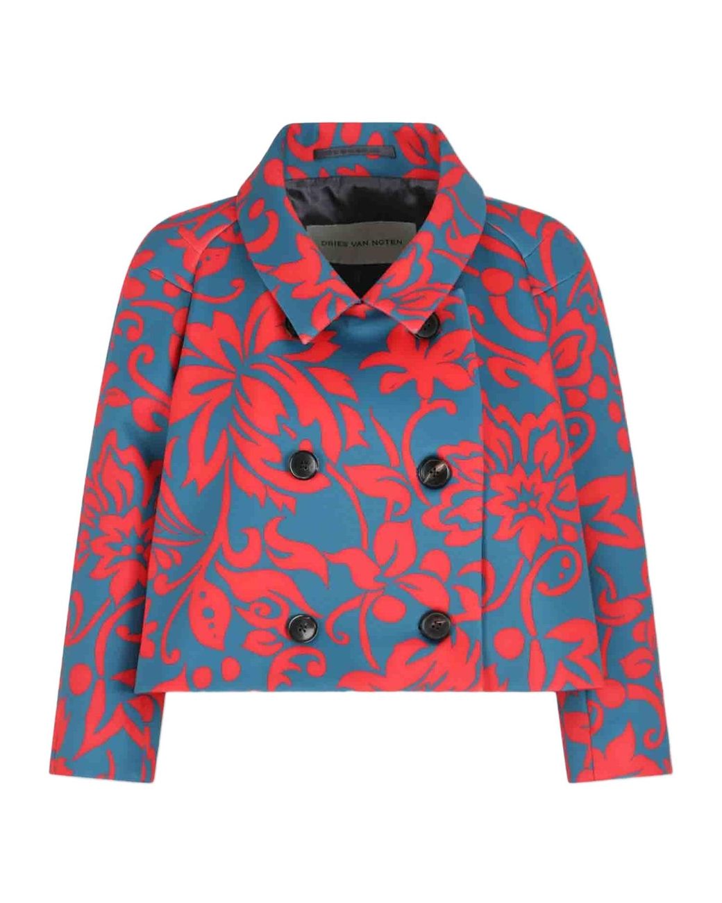 Dries Van Noten Red Long-Sleeved Casual Jacket