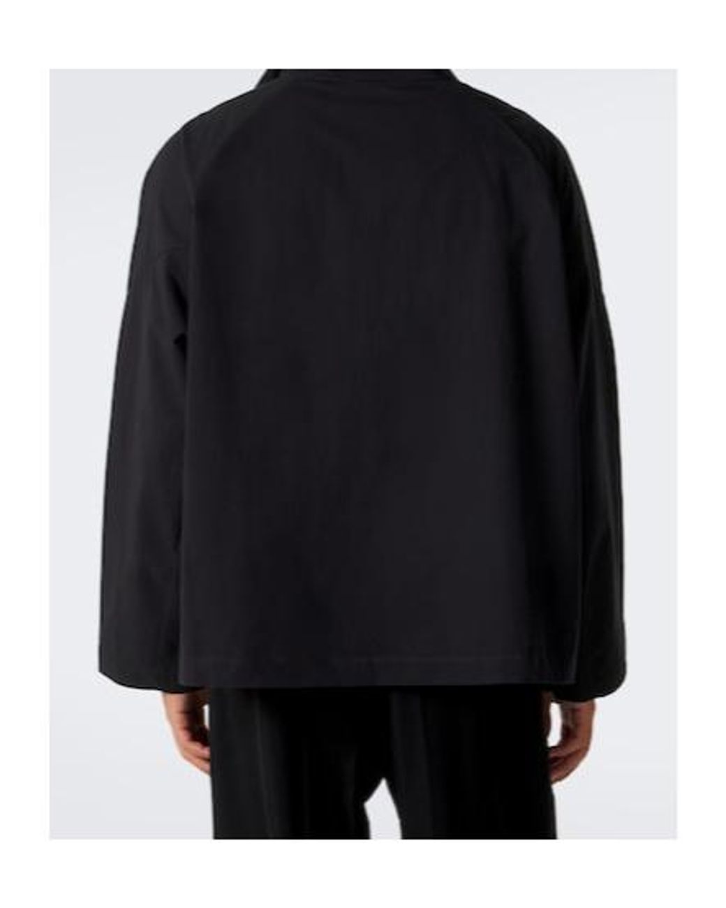 Kiko Kostadinov Black Cotton Twill Casual Jacket for men