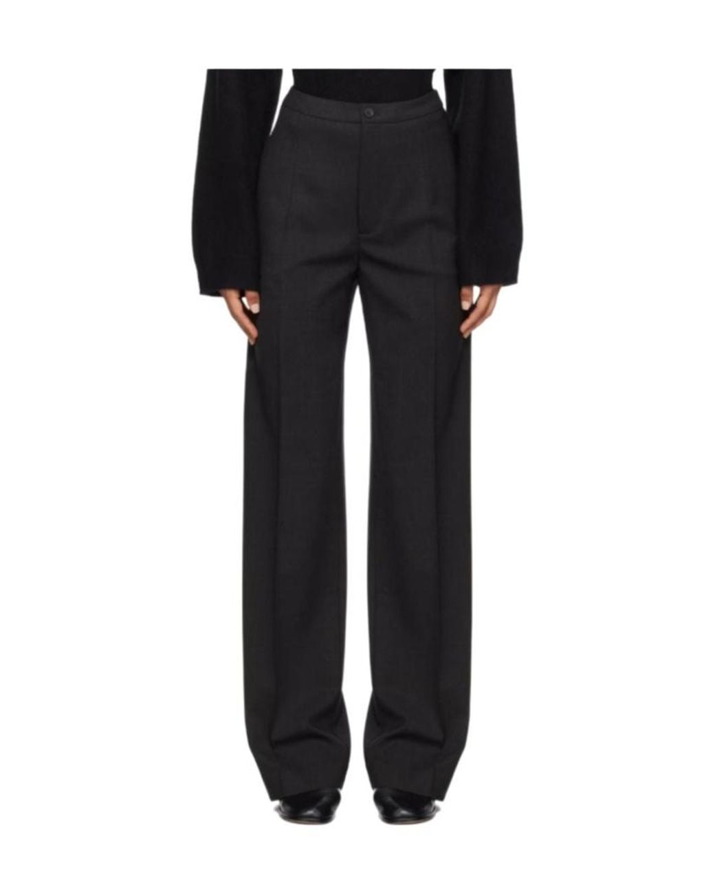 Loulou de Saison Black Vys Straight Leg Pants