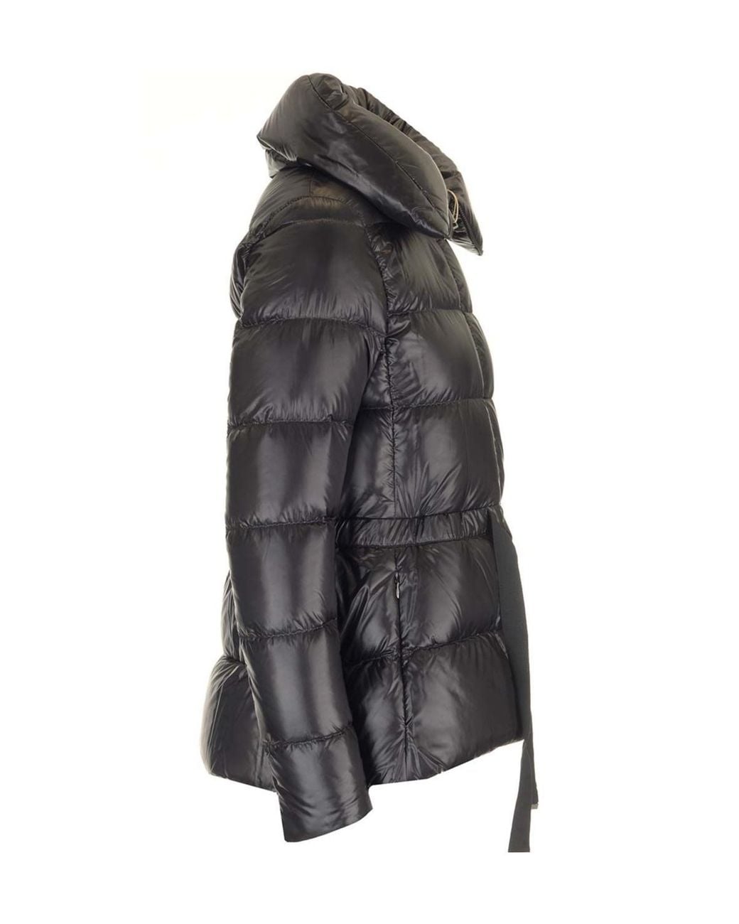Herno Black Drawstring Waist Padded Coat