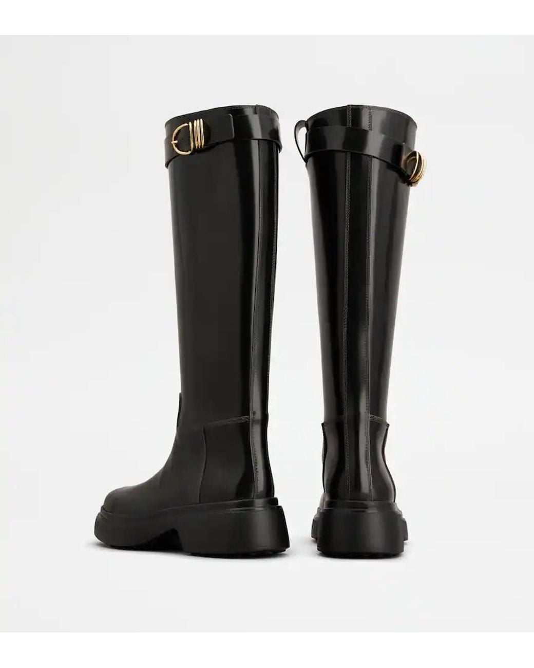 Tod's Black Chunky Boots